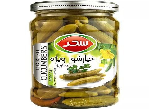 پخش عمده خیارشور ویژه سحر + قیمت کف بازار