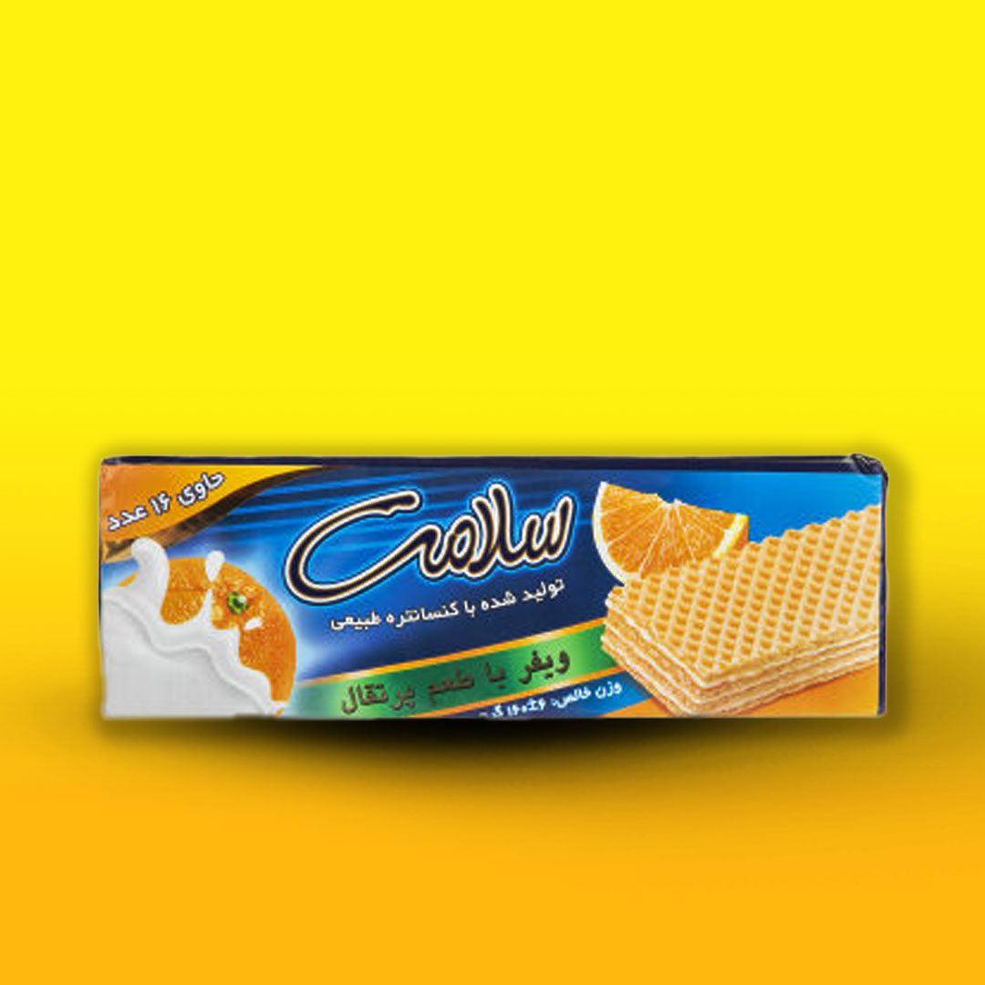 قیمت ویفر پرتقالی ۱۶۰ گرمی + خرید عالی