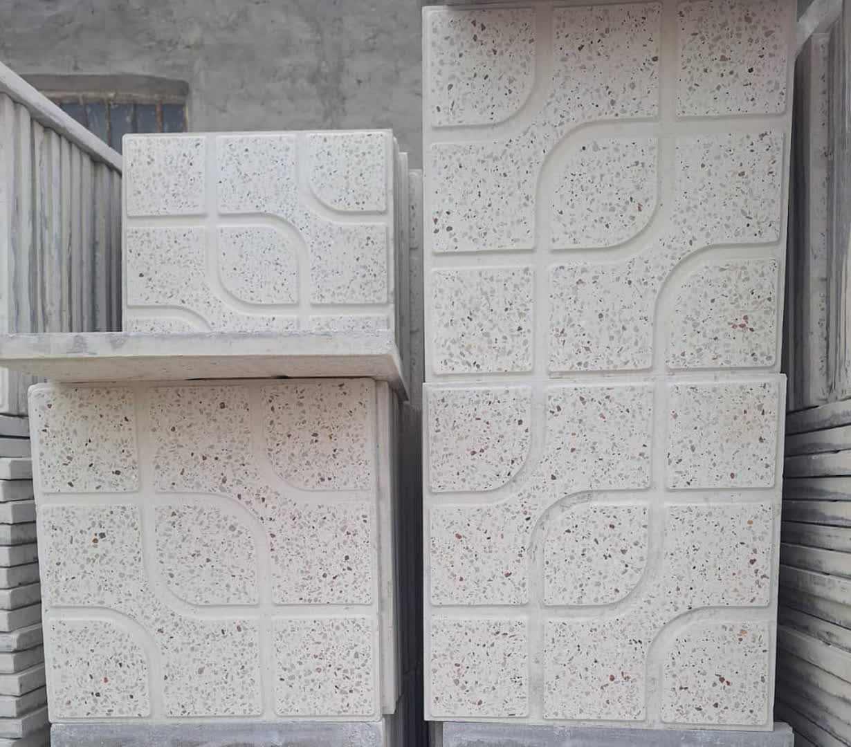 موزاییک حیاطی تک رنگ طرح شکلاتی + خرید