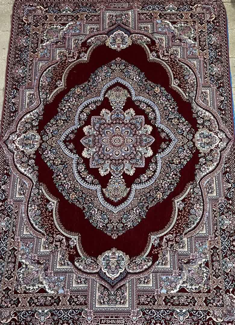 خرید روفرشی مخمل 12 متری زرکدار صادراتی یزد