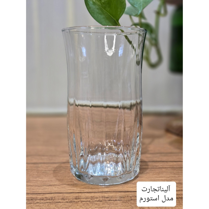 تصویر 1 از خرید عمده و قیمت لیوان شربت خوری بلور مدل استورم