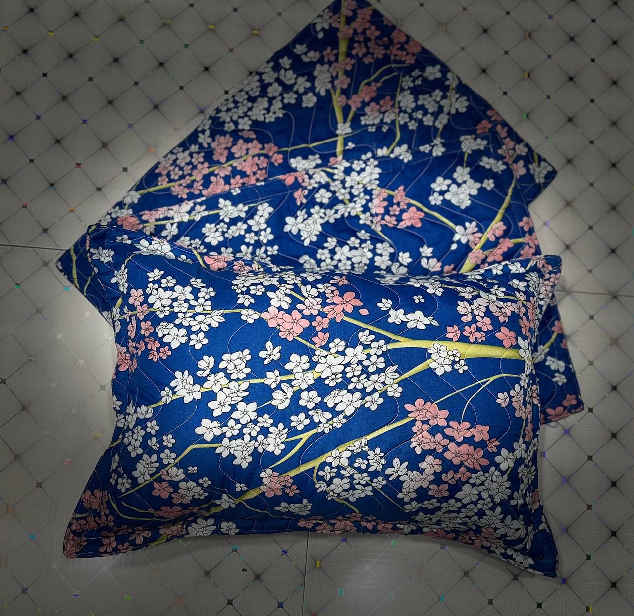 خرید عمده روبالشتی حوله ای پنبه دوزی یک رو