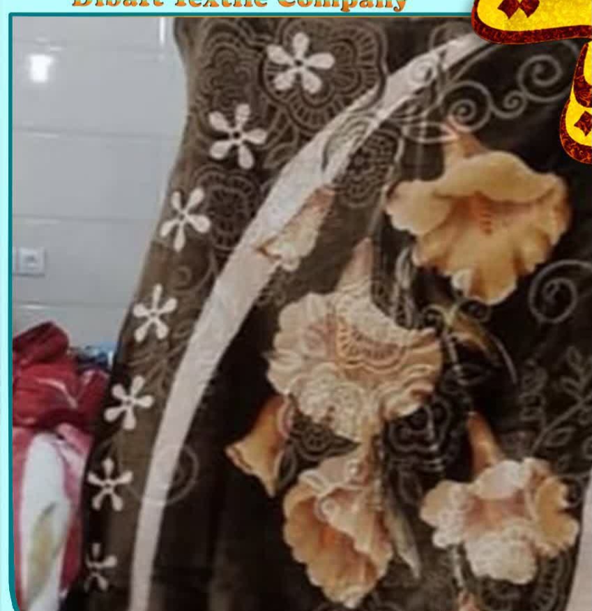 تصویر 2 از قیمت و خرید پتو گلدار زمرد یک نفره عمده