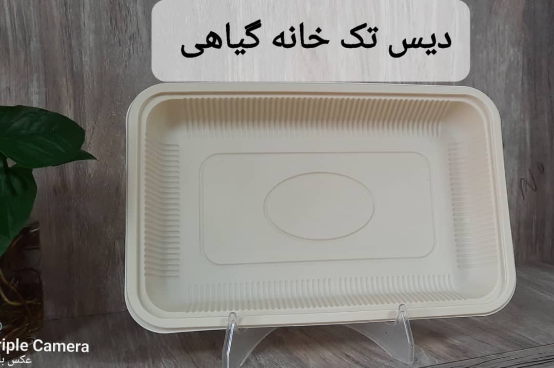 دیس یکبار مصرف تک خانه گیاهی