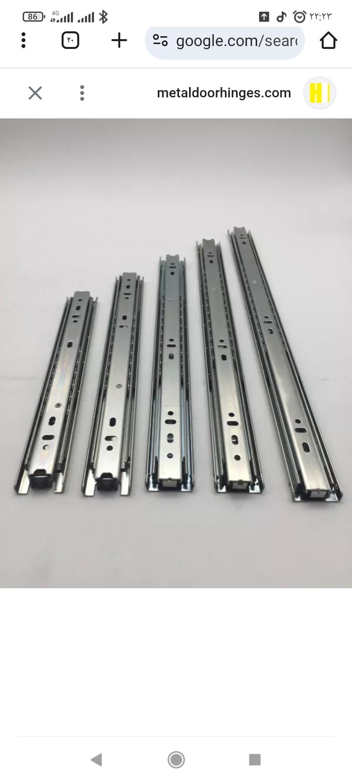 تصویر 1 از فروش عمده ریل ساچمه ای کابینت و کمد