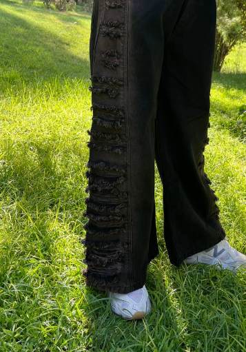 تصویر 1 از قیمت خرید عمده شلوار شافل بغل طرح دار