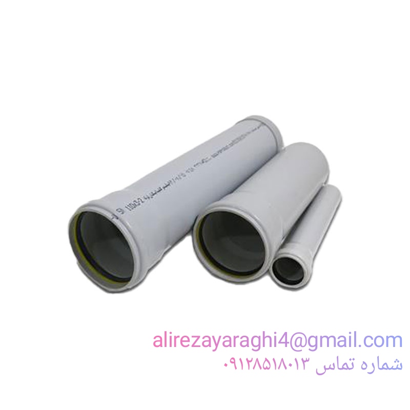لوله پوشفیت PP یک سرسوکت قطر ۱۲۵ cm
