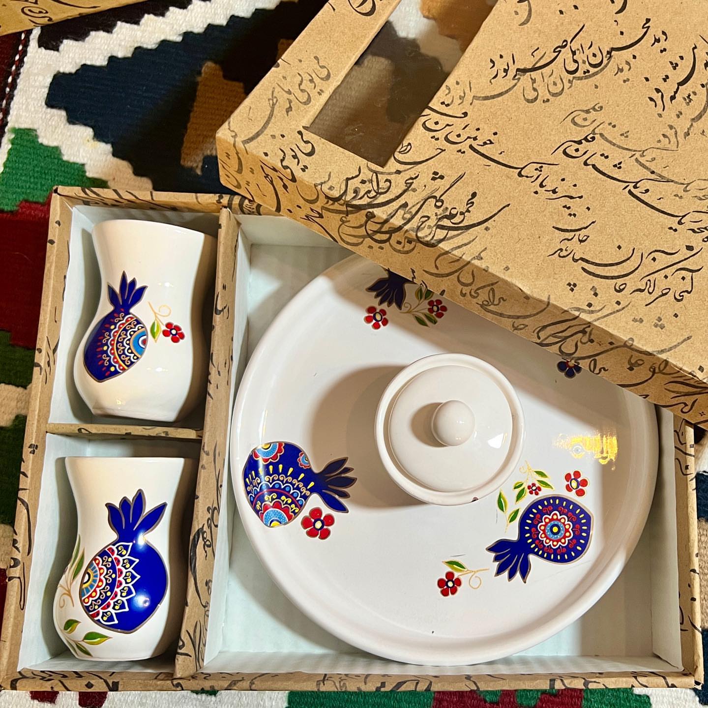 تصویر 1 از خرید سینی چای خوری طرح انار