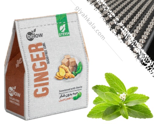خرید حبه کم کالری استویا ارگانیک (با طعم زنجبیل)