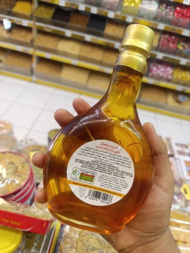 تصویر 1 از قیمت + مناسب شربت زعفران رضوی عمده