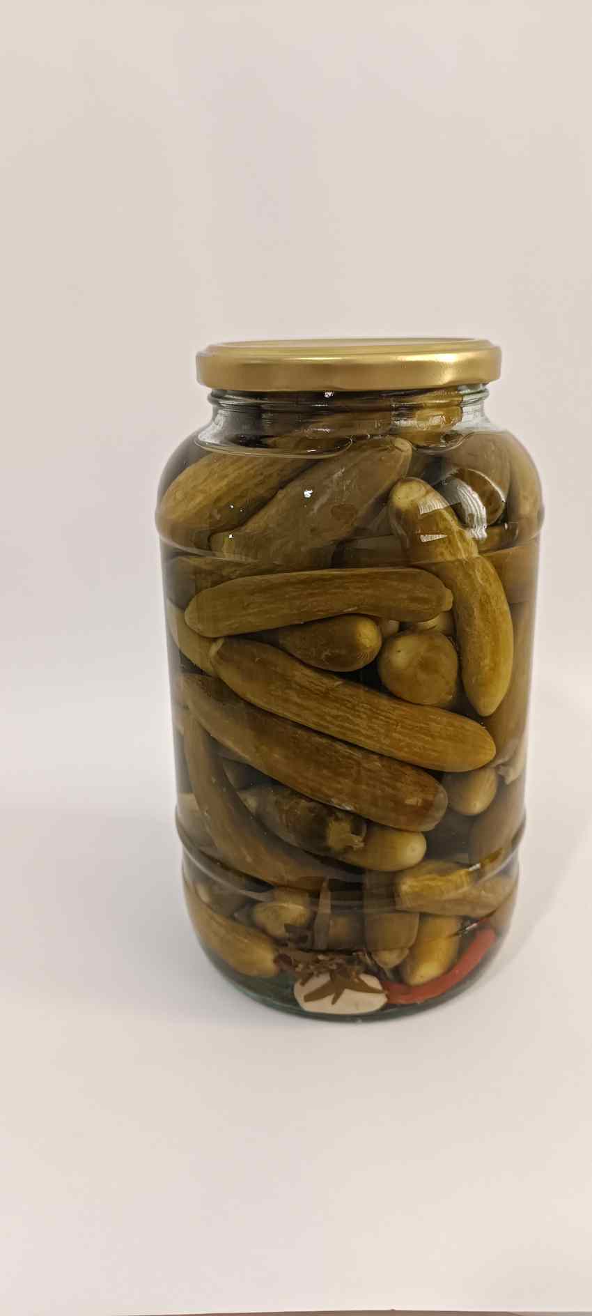 خرید خیارشور شیشه‌ای ۱۵۰۰ گرمی ویژه