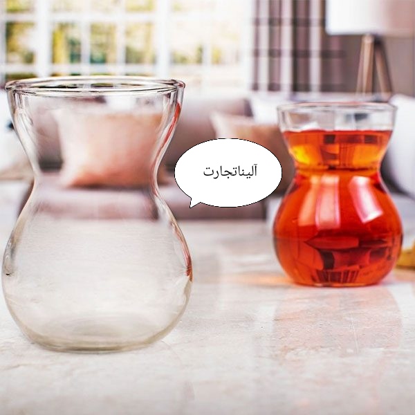 تصویر 1 از خرید عمده  استکان کمرباریک بلور مدل تلما