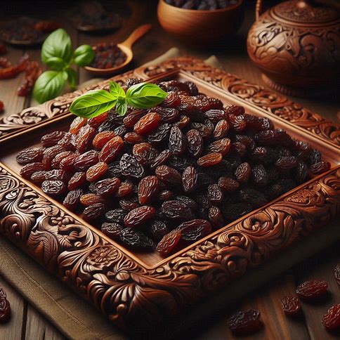 تصویر 1 از فروش عمده و فوق العاده کشمش آفتابی ارگانیک دمدار + قیمت ارزان و ارسال سریع