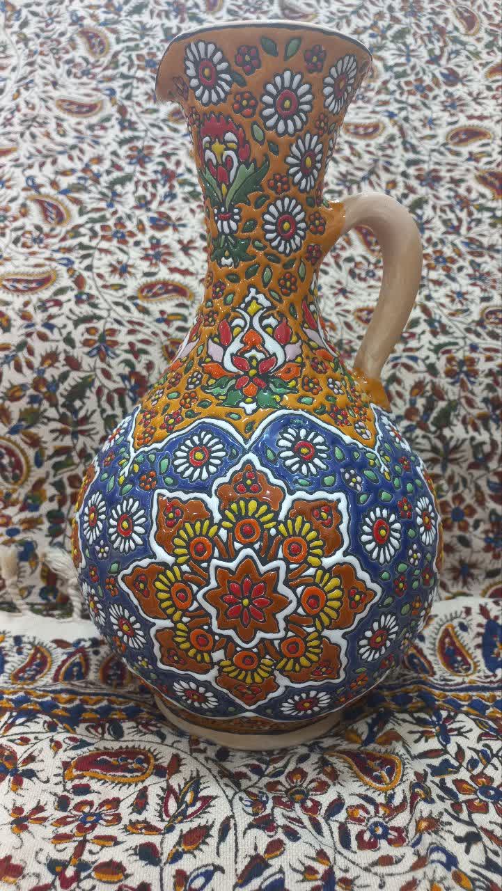 تصویر 2 از قیمت فروش پارچ آبخری میناکاری