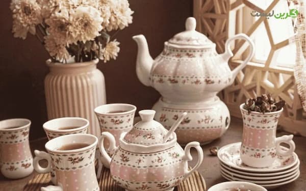 تصویر 4 از فروش سرویس چای و پذیرایی سرامیکی + قیمت خرید به صرفه