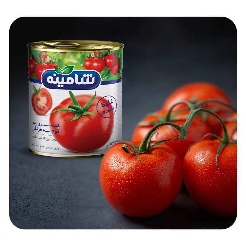 تصویر 1 از قیمت رب گوجه فرنگی ۸۰۰ گرمی شامینه