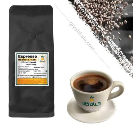 قهوه روبوستا 60% ارگانیک با قیمت فوق العاده