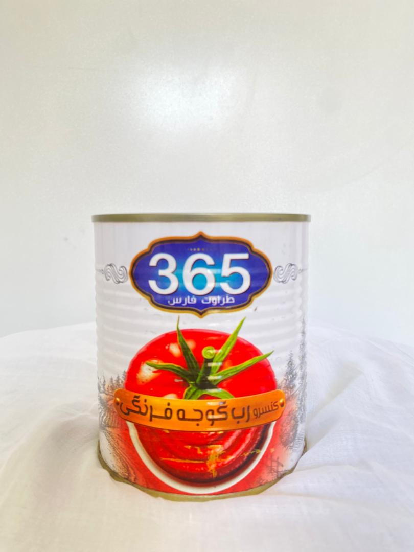 تصویر 2 از تولیدکننده رب گوجه فرنگی اسپتیک ۳۶۵ طراوات فارس