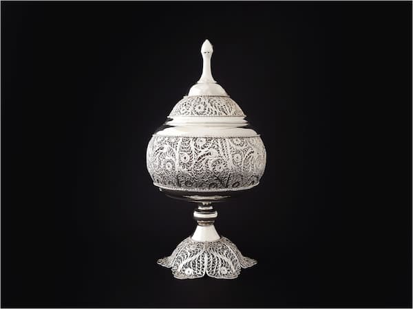 تصویر 3 از خرید و قیمت سرویس چای و پذیرایی ملیله کاری + فروش عمده