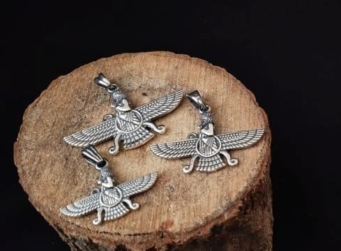 تصویر 3 از خرید و قیمت گردنبند نقره فروهر + فروش عمده