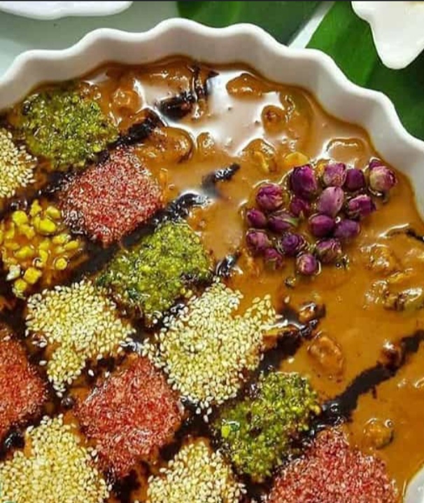 جدیدترین انواع رنگینک خرمایی با مغز گردو