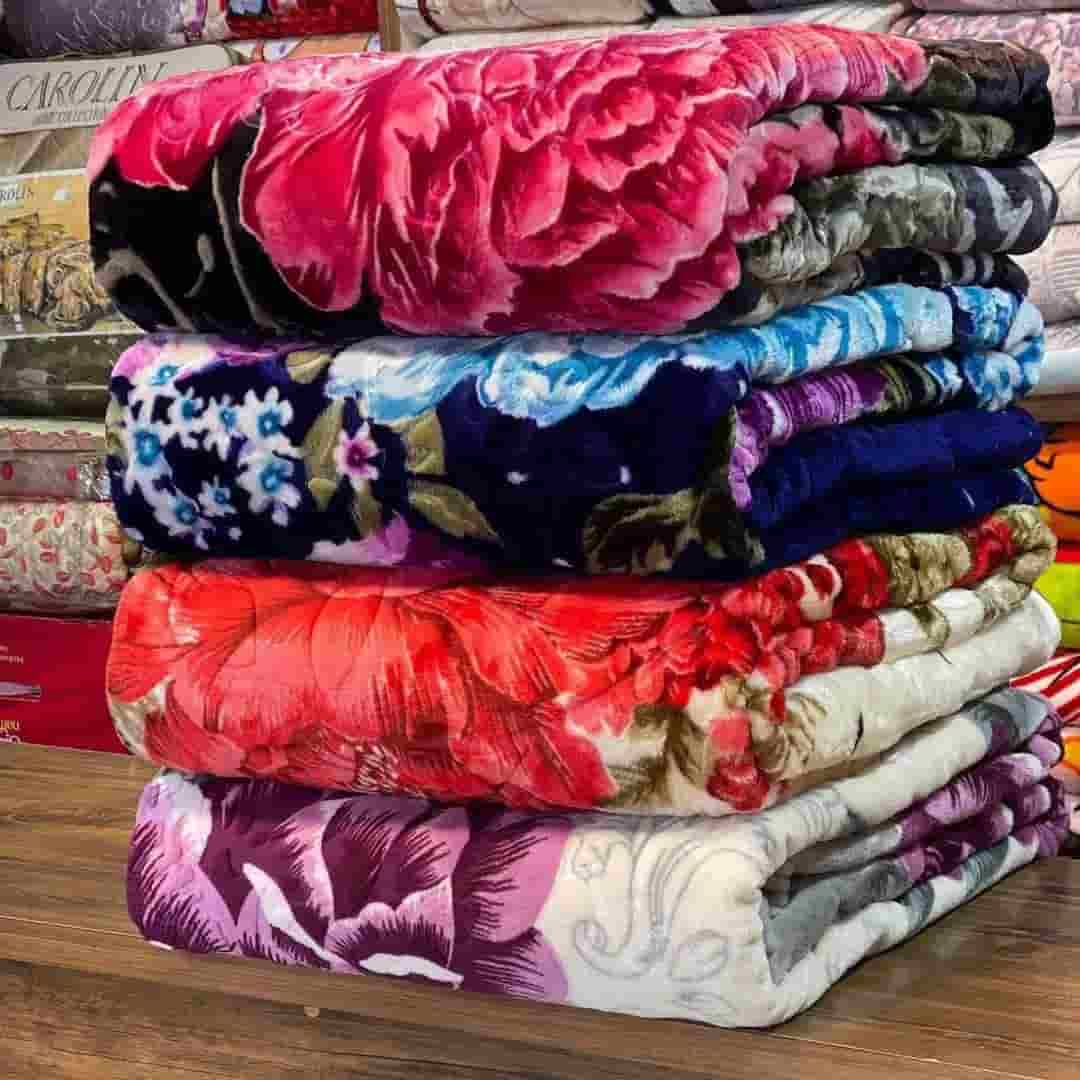 تصویر 1 از پتو دو شادیلون گلدار + فروش عمده و ارزان