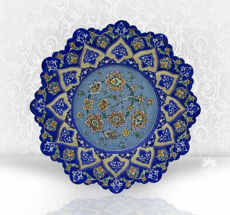 تصویر 5 از خرید و قیمت بشقاب سفالی میناکاری شده + فروش عمده