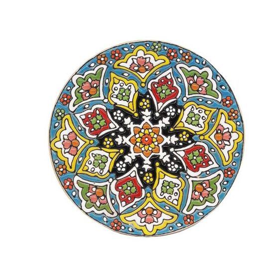 تصویر 3 از خرید بشقاب مینا کاری سفالی + قیمت فروش استثنایی