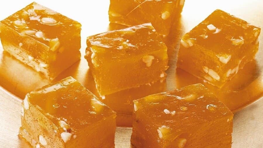 تصویر 2 از قیمت خرید حلوا مسقطی لاری با مغز گردو عمده به صرفه و ارزان