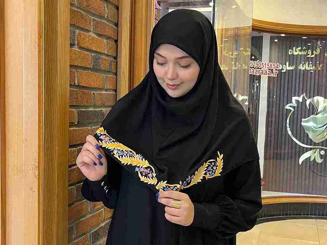 تصویر 5 از خرید و قیمت مقنعه نقاشی شده معلم + فروش عمده