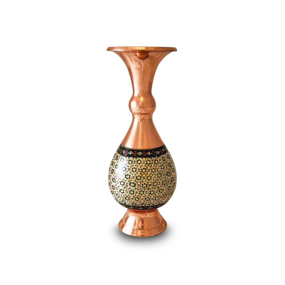 تصویر 4 از قیمت خرید گلدان خاتم کاری مسی + فروش ویژه