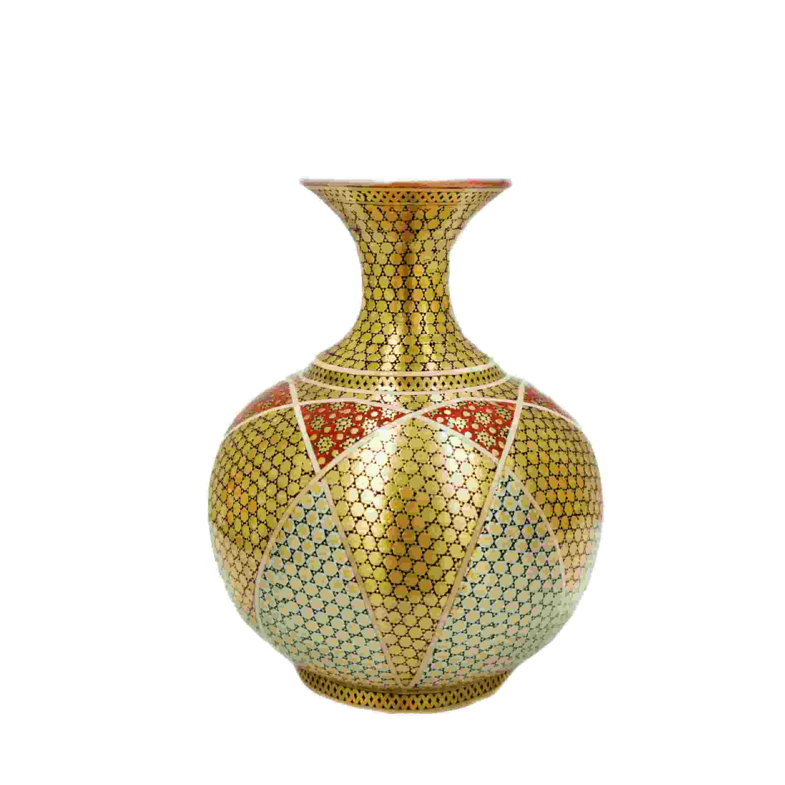تصویر 2 از قیمت خرید گلدان خاتم کاری مسی + فروش ویژه