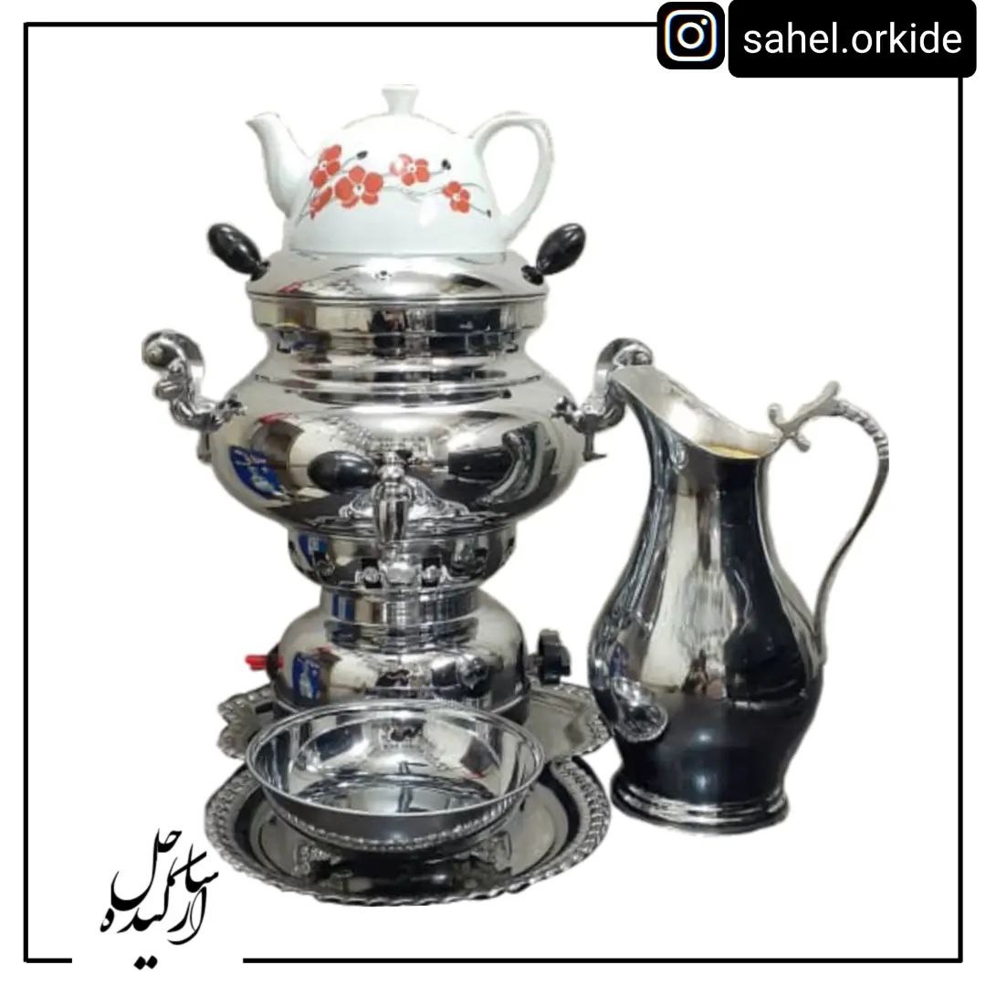 سماور آتیلا ۷ لیتری گازی مدل عدسی، گارانتی ۱۸ ماهه