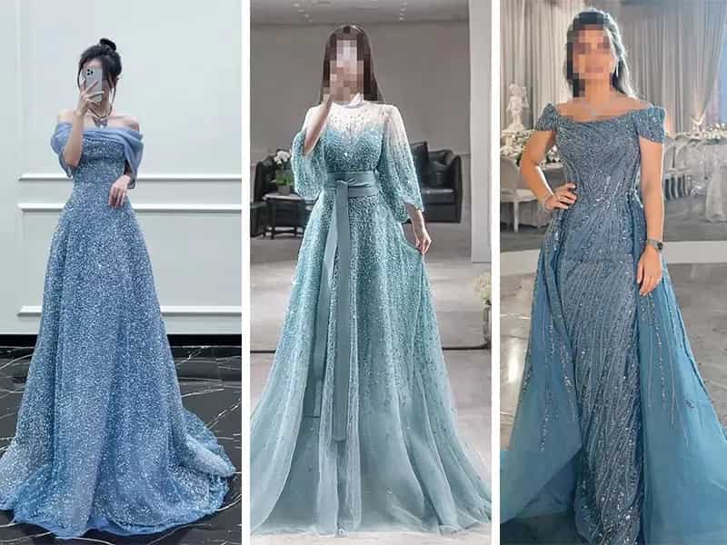 تصویر 3 از قیمت لباس مجلسی بلند زنانه با کیفیت ارزان + خرید عمده