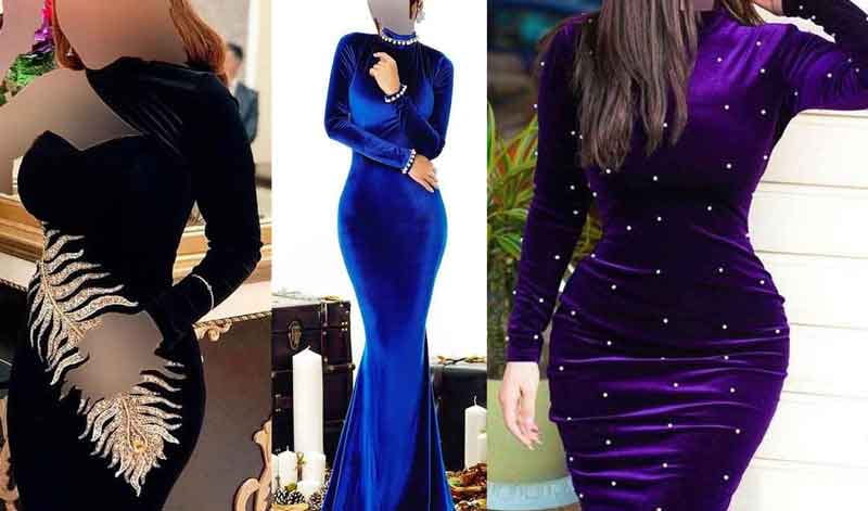 تصویر 4 از فروش لباس مجلسی مخمل  + قیمت خرید به صرفه