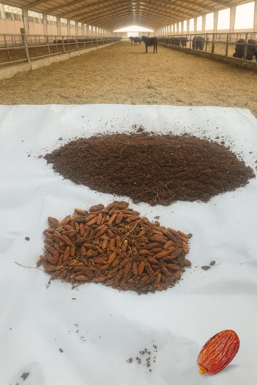 تصویر 2 از فروش عمده تفاله خرما دامی