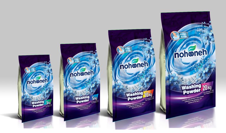 پودر لباسشویی نارنجی + تثبیت‌ کننده رنگ