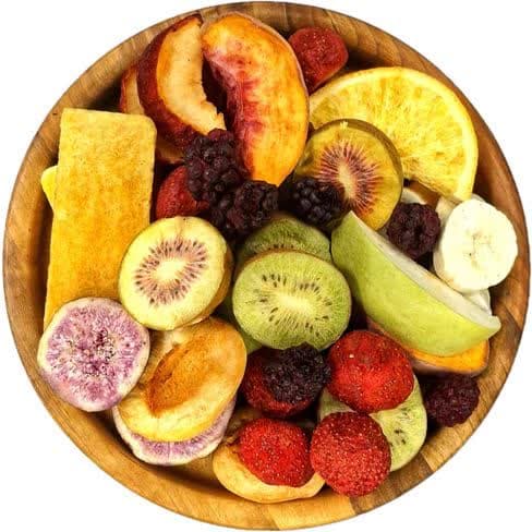 فروش میوه خشک پفکی مخلوط + بسته بندی 50 گرمی قیمت مناسب