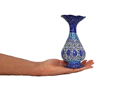تصویر 1 از خرید گلدان مینا کاری + قیمت فروش استثنایی