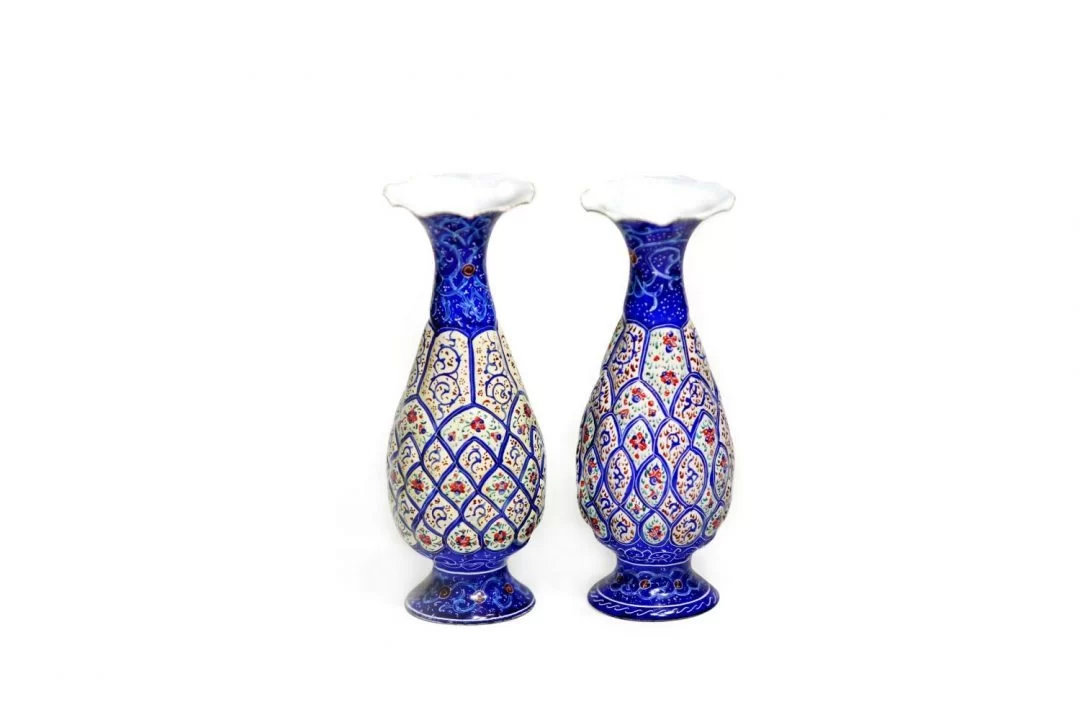 تصویر 2 از قیمت خرید گلدان مینا کاری + فروش ویژه
