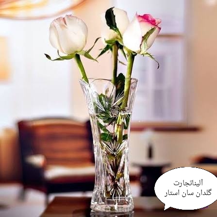 تصویر 1 از خرید عمده و قیمت مناسب گلدان بلور مدل سان استار