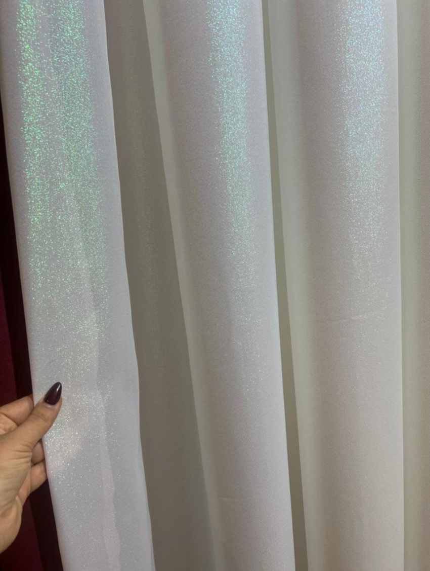 تصویر 1 از فروش پارچه پرده ای حریر اسکاچی هفت رنگ
