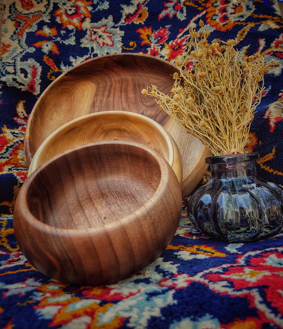 تصویر 1 از فروش سه کاسه از جنس چوب گردو