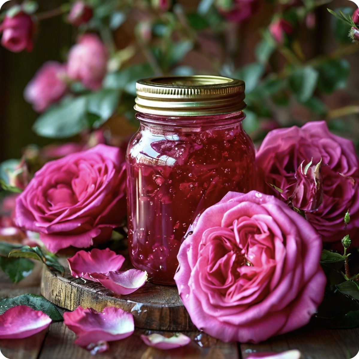تصویر 4 از قیمت خرید مربا گل سرخ آیش ۶۵۰ گرمی + فروش ویژه