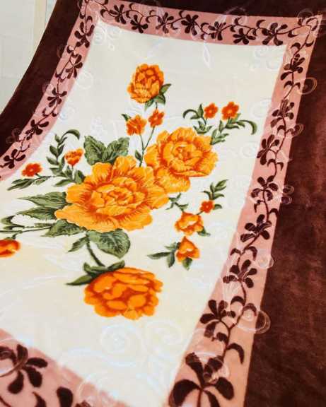 تصویر 3 از قیمت خرید پتو دو نفره زنبق الوان و گلدار + فروش ویژه