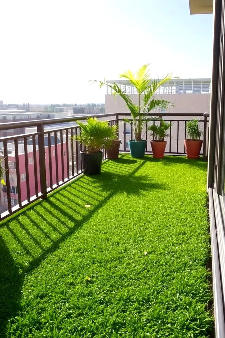 تصویر 3 از فروش عمده چمن مصنوعی برای تراس و بالکن با نصب آسان