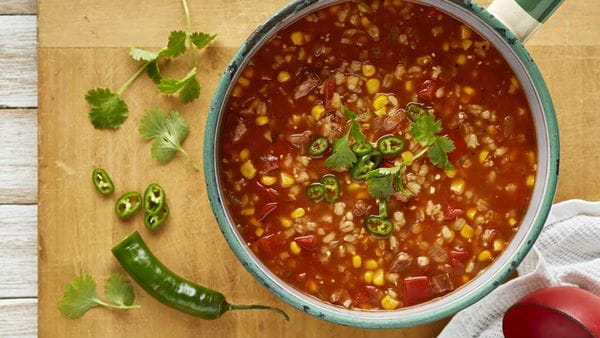 تصویر 1 از فروش سوپ نیمه آماده جو و گوجه فرنگی + قیمت خرید به صرفه