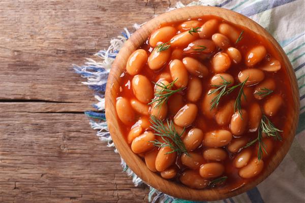 تصویر 1 از خرید کنسرو لوبیا چیتی با سس گوجه فرنگی ۳۷۰ گرم + قیمت فروش استثنایی