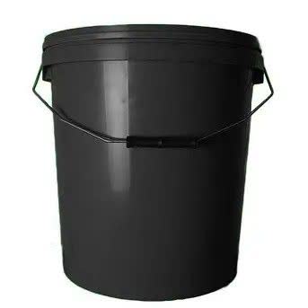 خرید عمده سطل 22 لیتری کلاژر دار مشکی