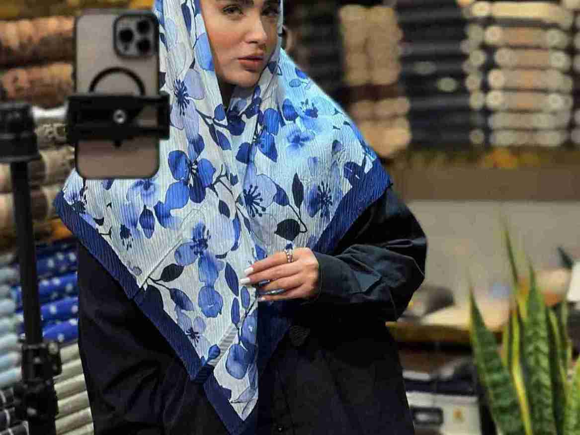 تصویر 1 از قیمت خرید روسری پلیسه پاییزه + فروش ویژه